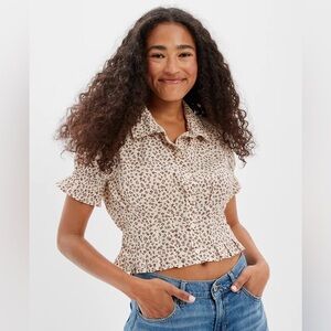 AE Short-Sleeve Button-Up Shirt